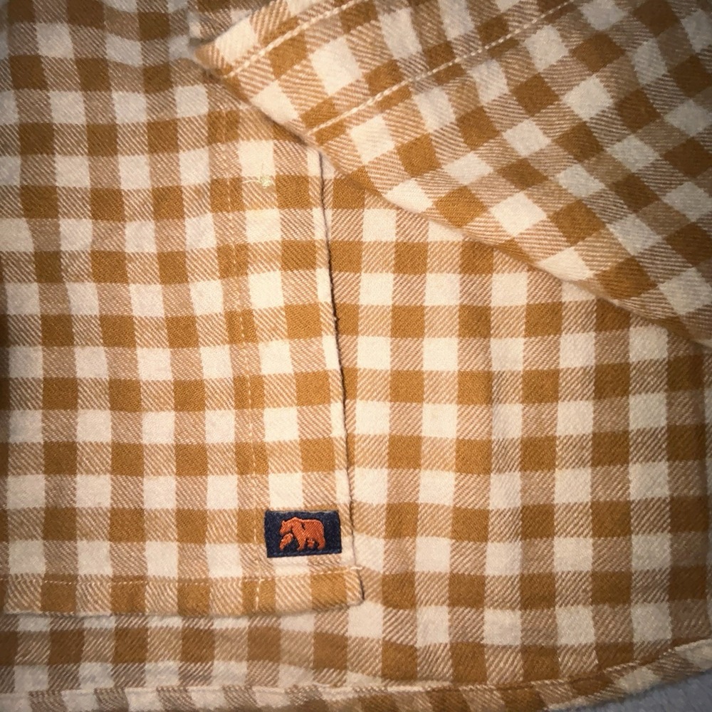 The Normal Brand Stephen Button Up Shirt In Honey Plaid Mens Size small - Picture 7 of 13